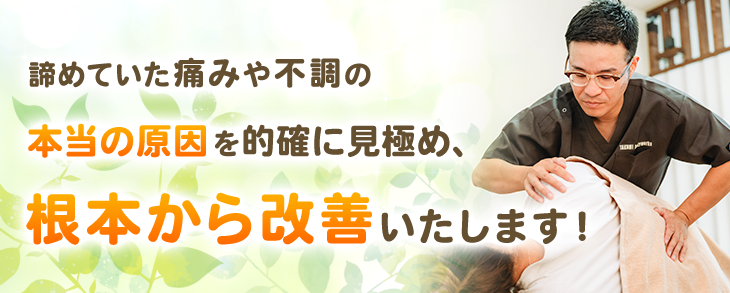 身体の機能を正常に戻します